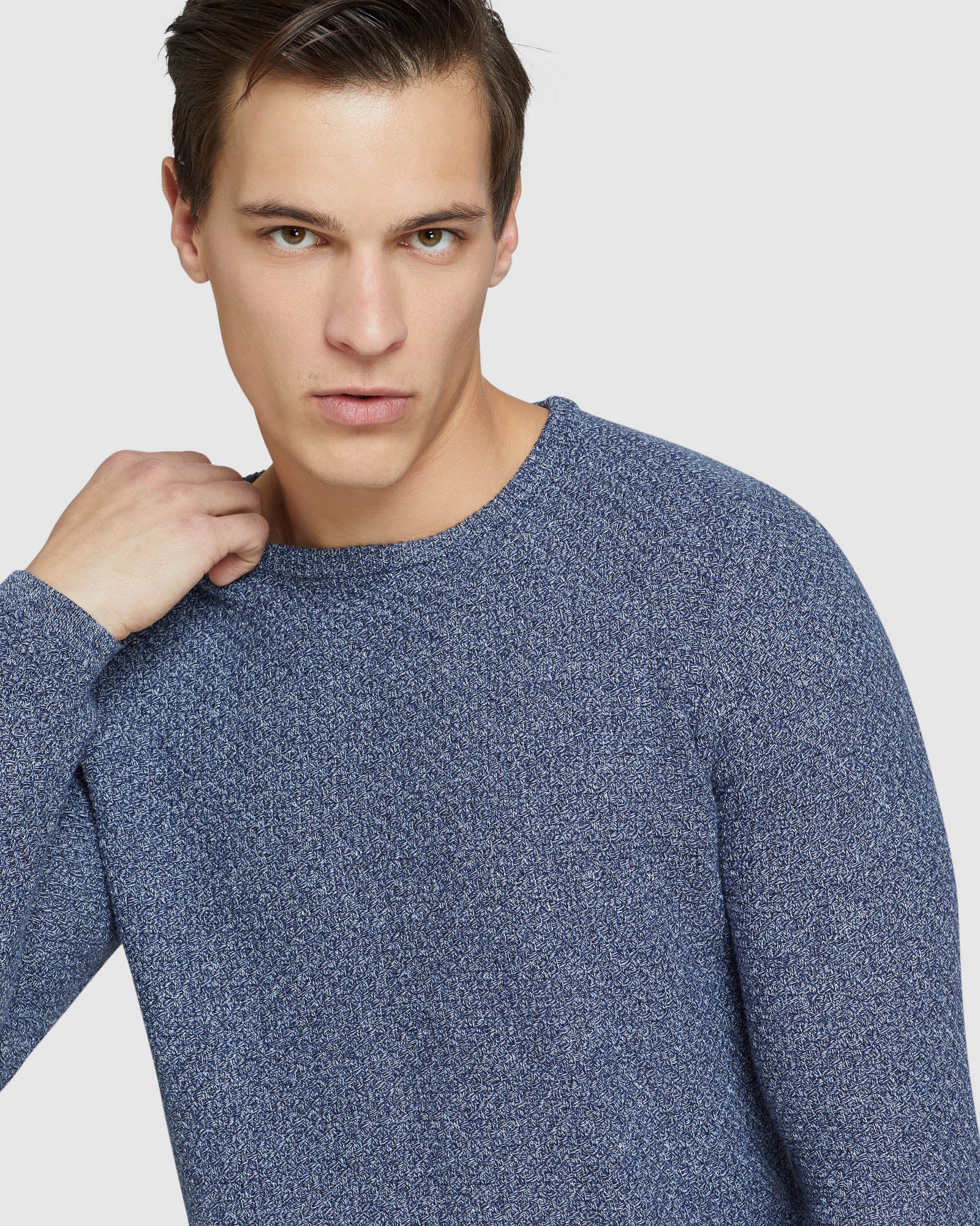 BILLIE TEXTURED CREW NECK KNIT