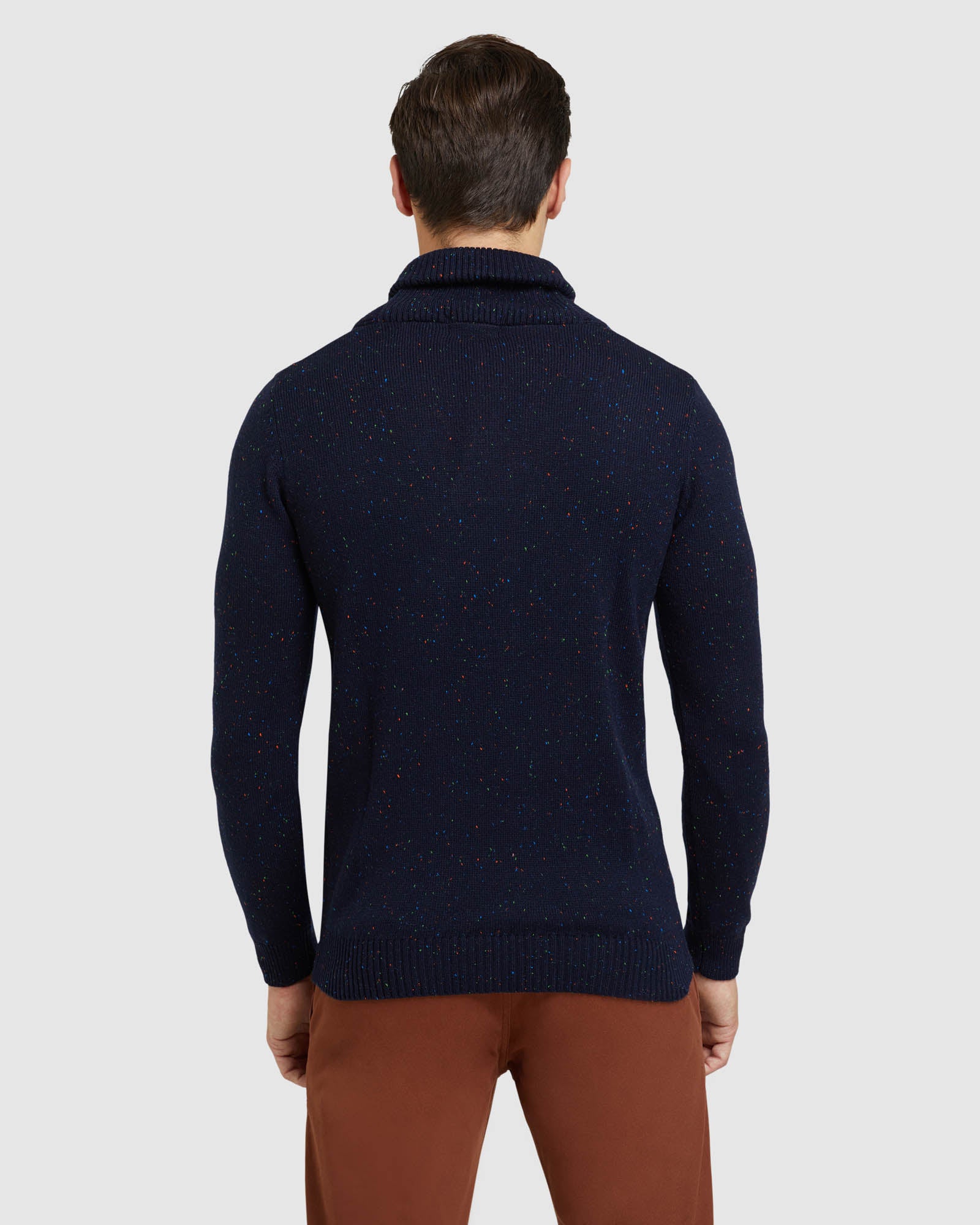 DIGBY DONEGAL SHAWL NECK KNIT