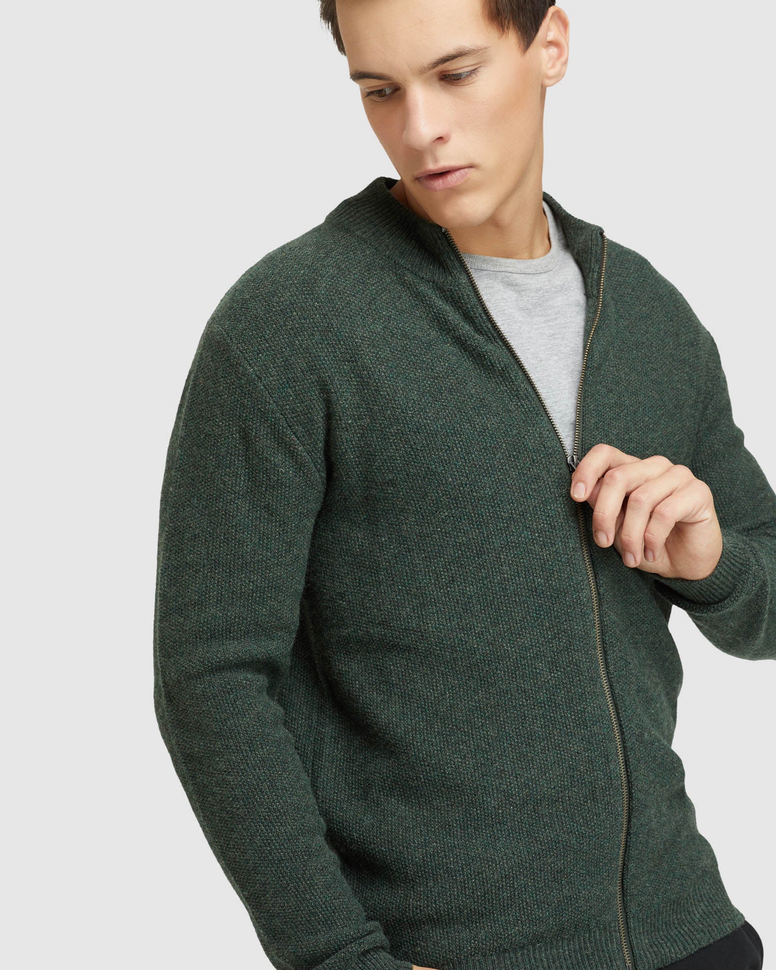 ARCHIE ZIP UP CARDIGAN