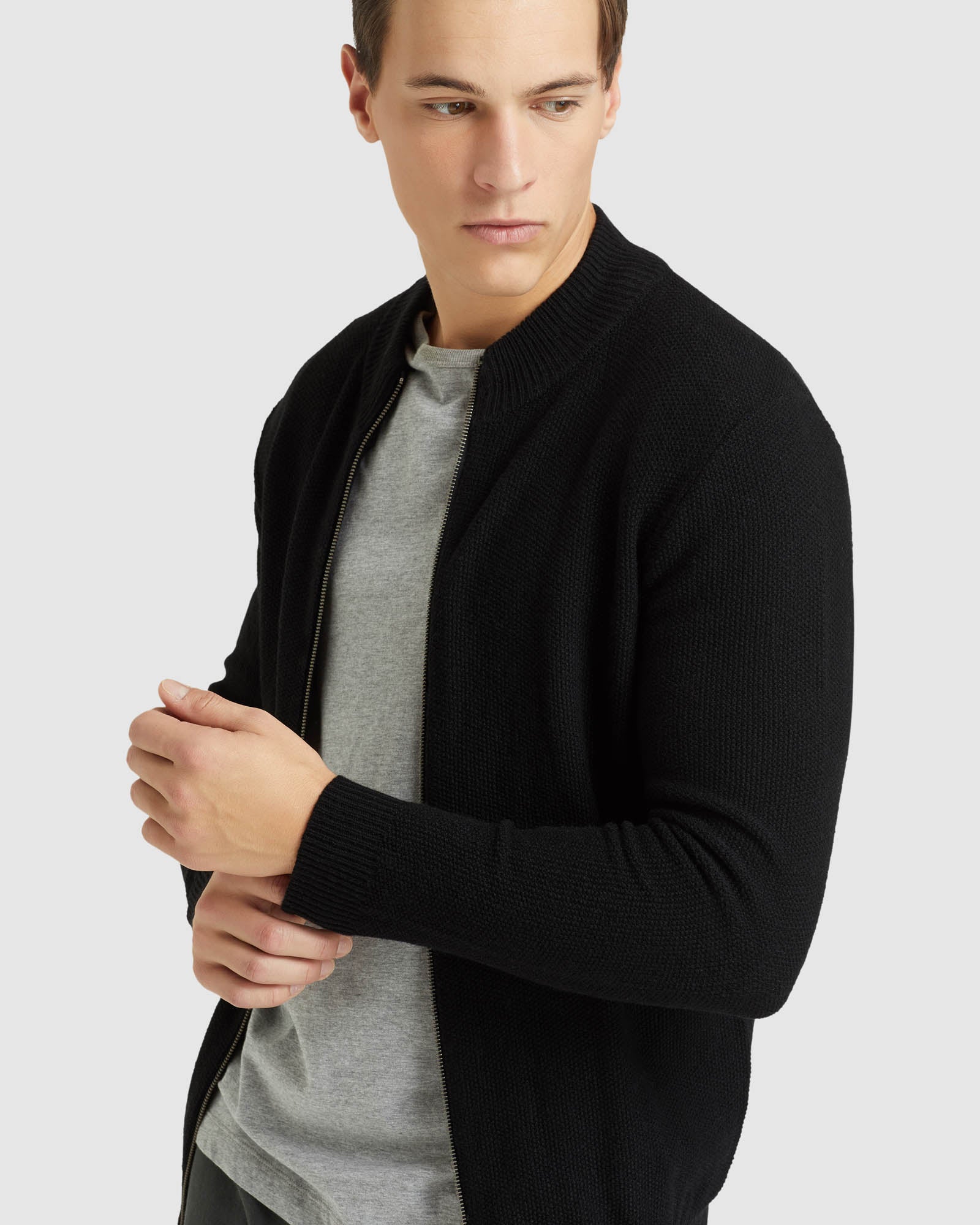 ARCHIE ZIP UP CARDIGAN