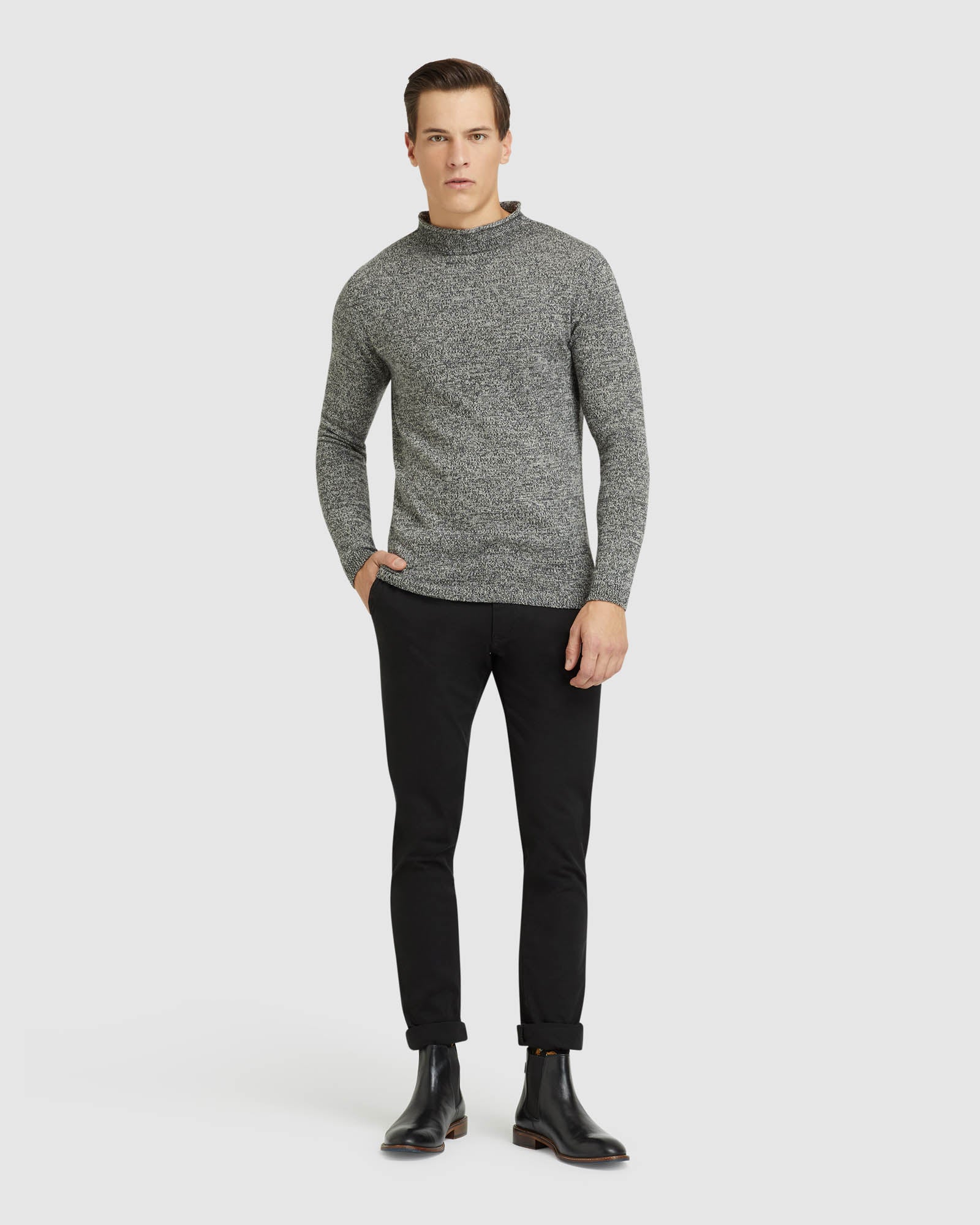 ARCHER FUNNEL NECK KNIT