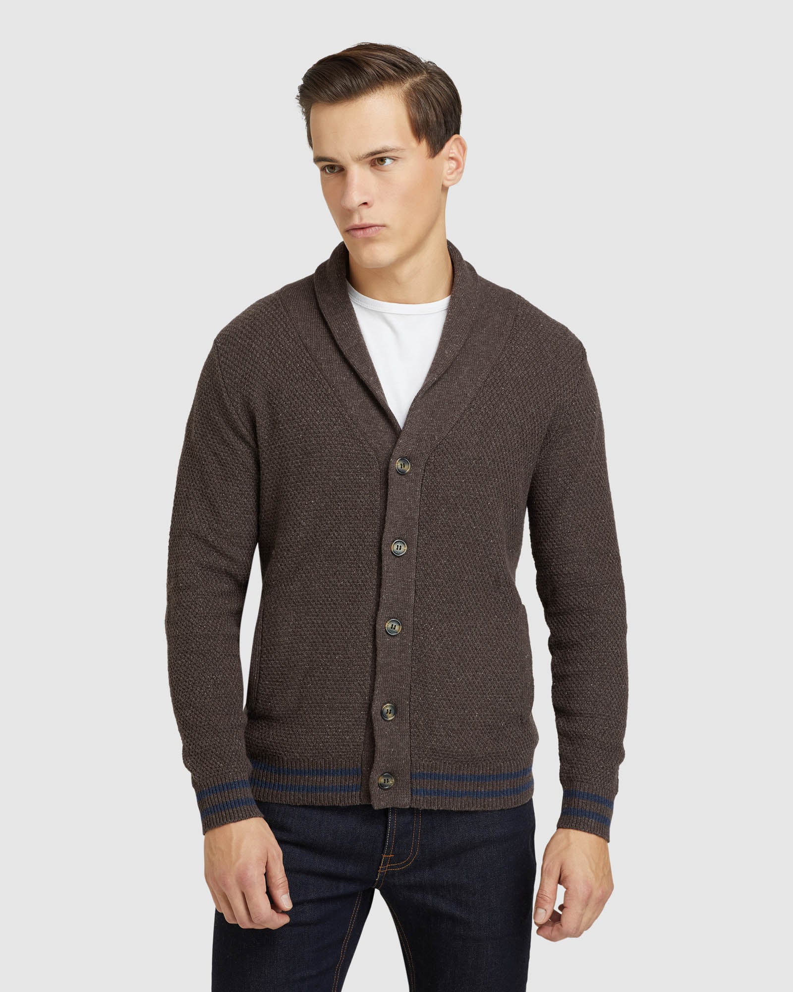 JORDAN SHAWL NECK CARDIGAN