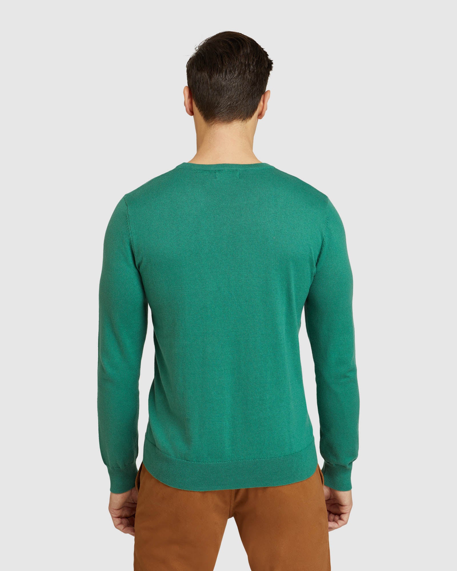 CREW NECK COTTON CASHMERE PULLOVER