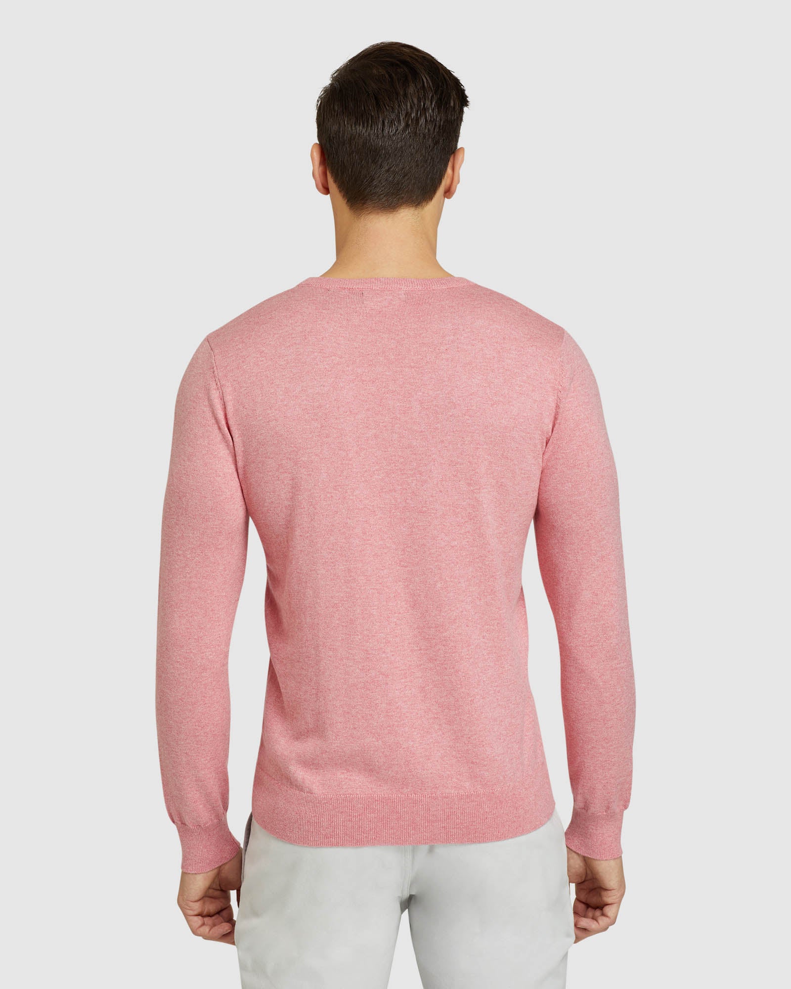 CREW NECK COTTON CASHMERE PULLOVER