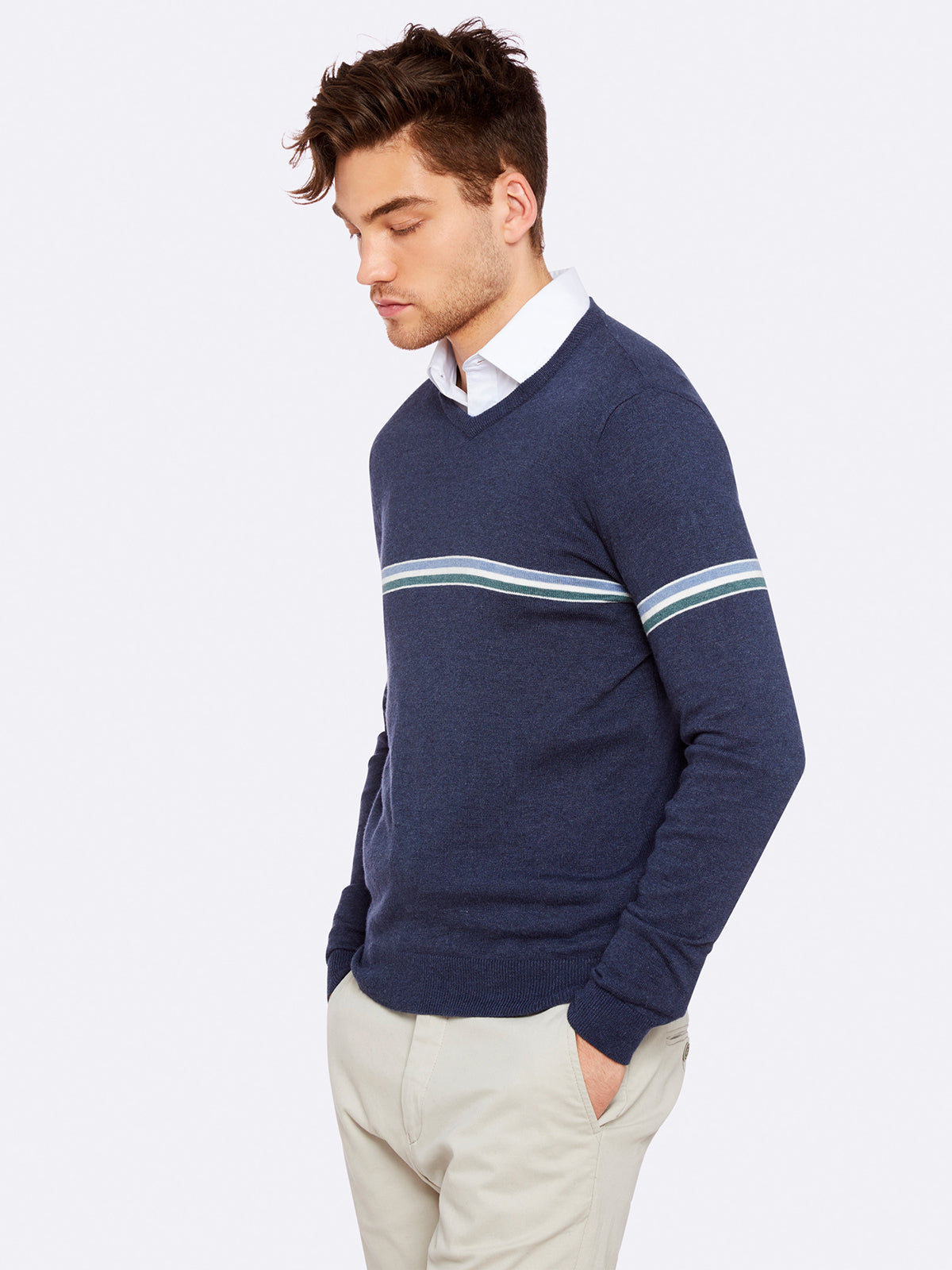 FINN STRIPE DETAIL KNIT