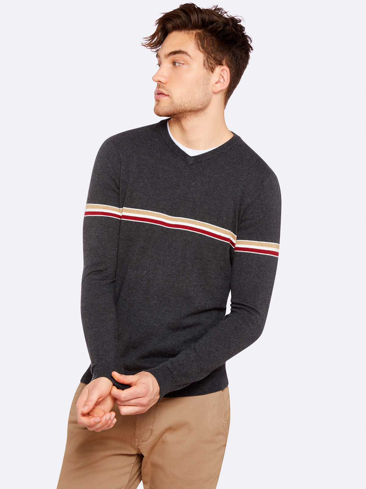 FINN STRIPE DETAIL KNIT