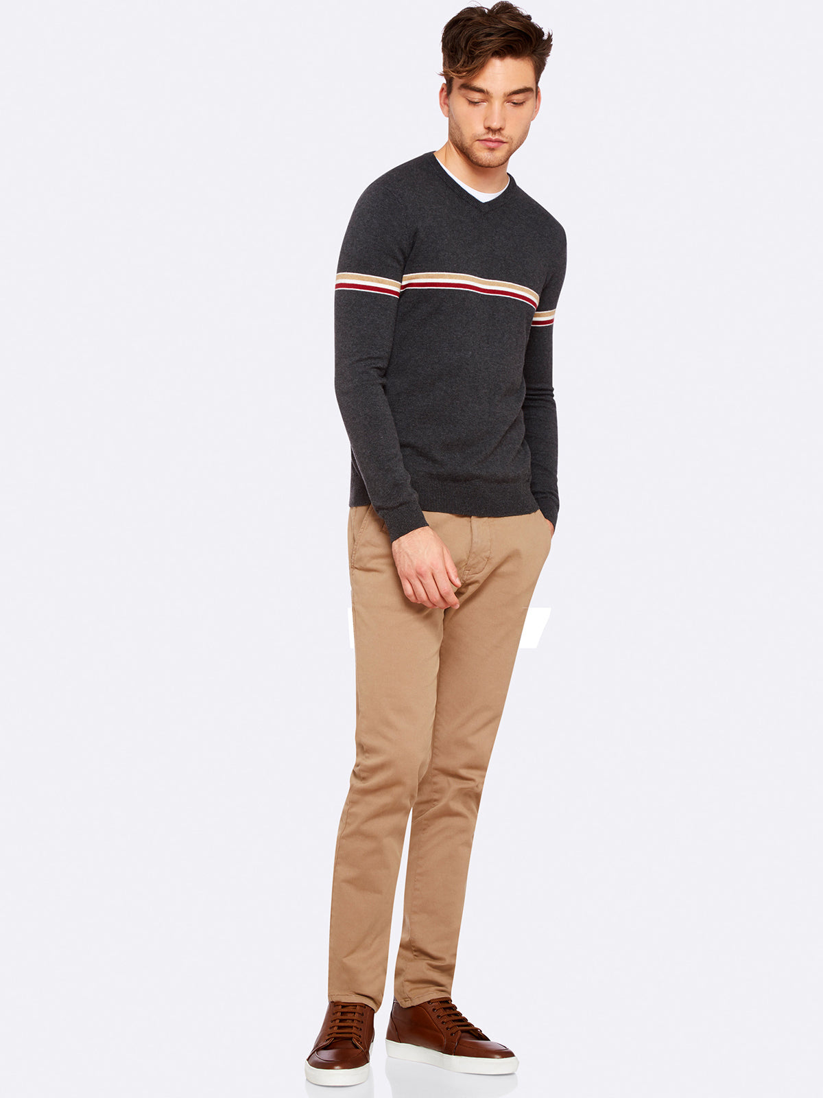 FINN STRIPE DETAIL KNIT