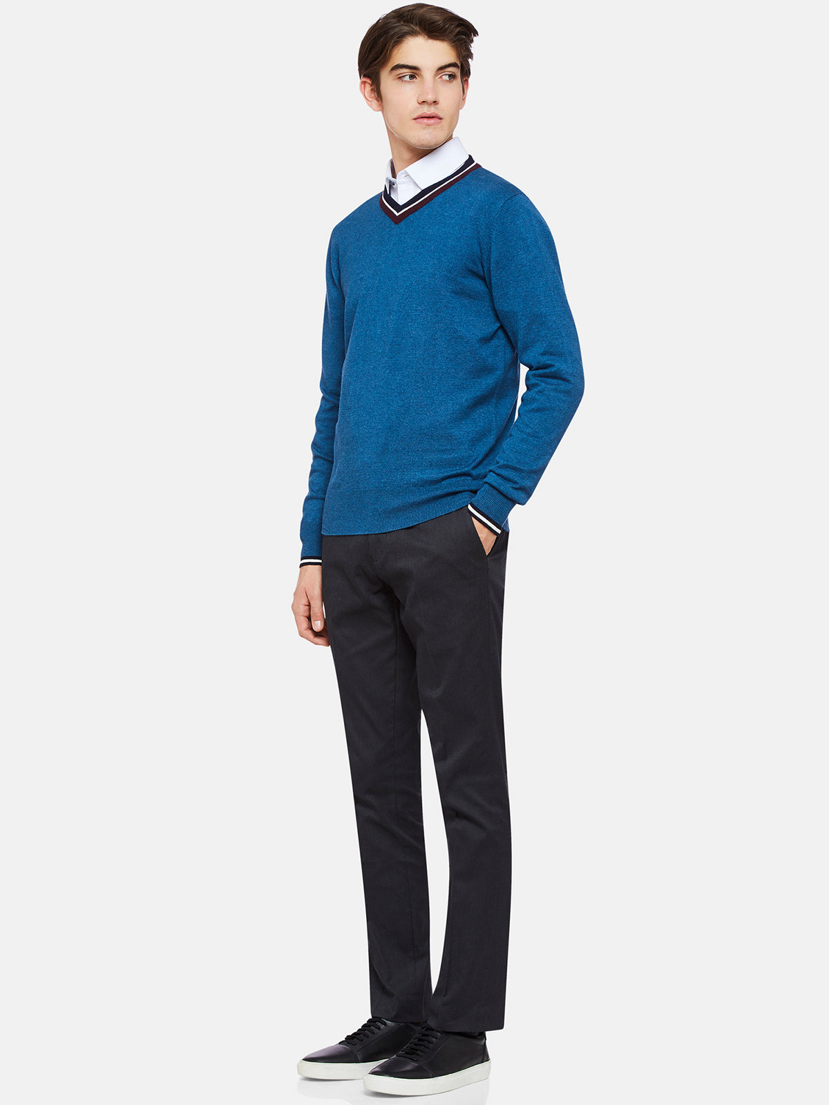 JAX TIPPING V-NECK KNIT