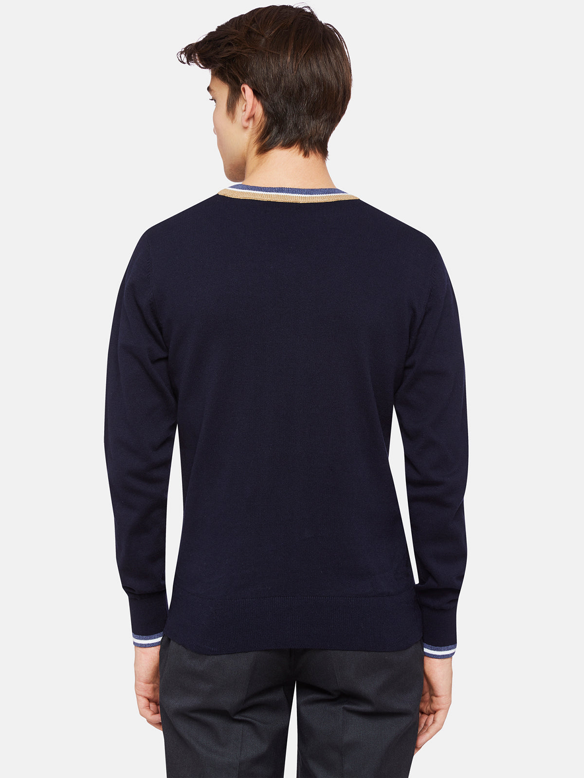 JAX TIPPING V-NECK KNIT