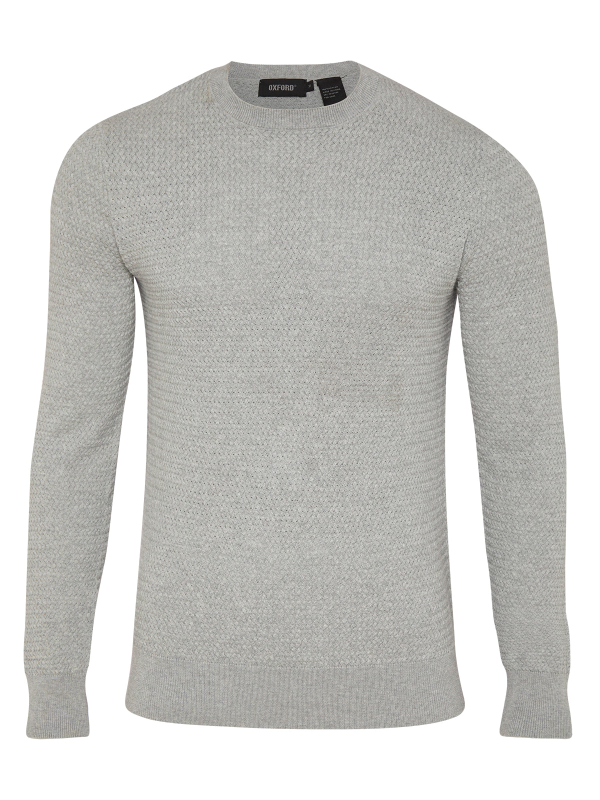 FLETCHER TEXTURED CTTON CREW NECK