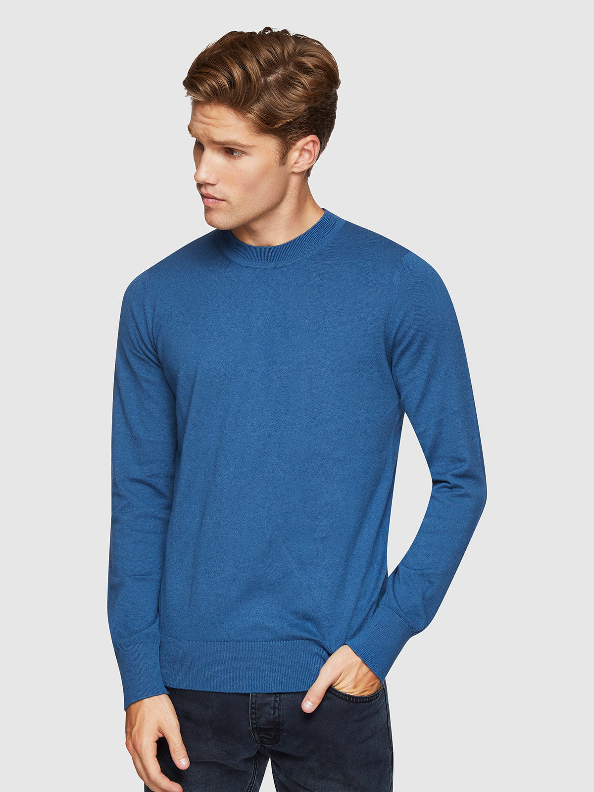 RUPERT COTTON/CASHMERE CREW NECK