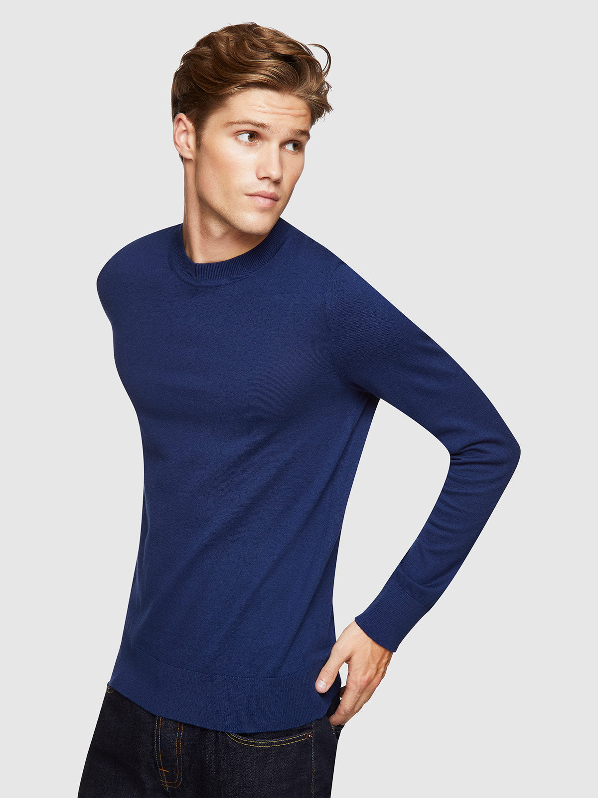 RUPERT COTTON/CASHMERE CREW NECK