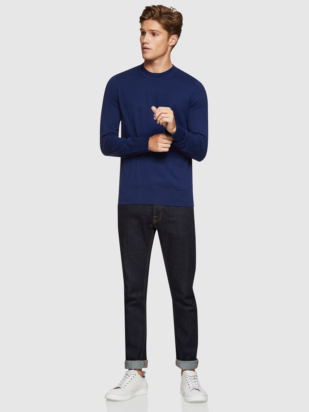 RUPERT COTTON/CASHMERE CREW NECK