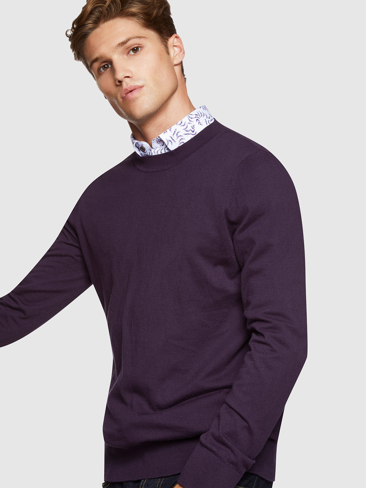 RUPERT COTTON/CASHMERE CREW NECK