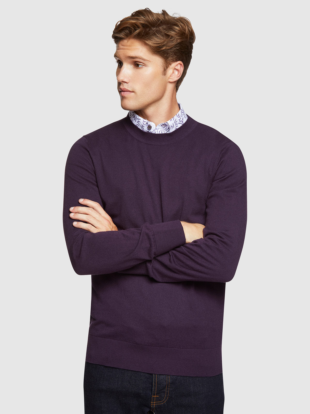 RUPERT COTTON/CASHMERE CREW NECK