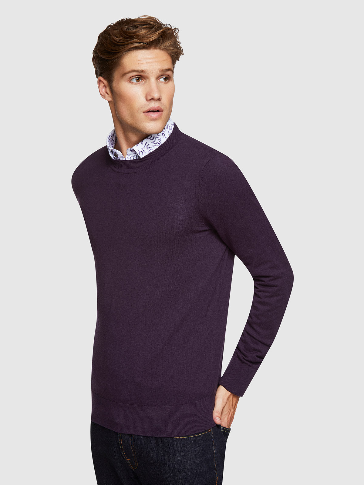 RUPERT COTTON/CASHMERE CREW NECK