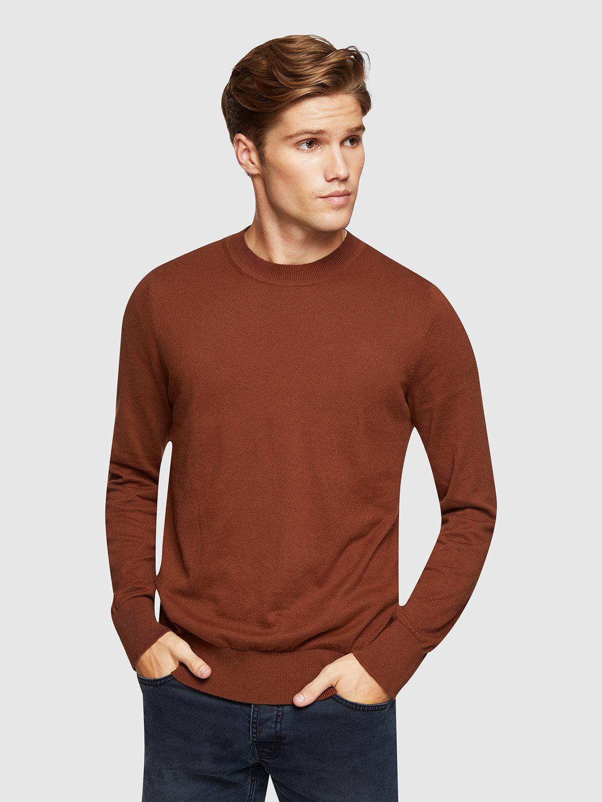 RUPERT COTTON/CASHMERE CREW NECK