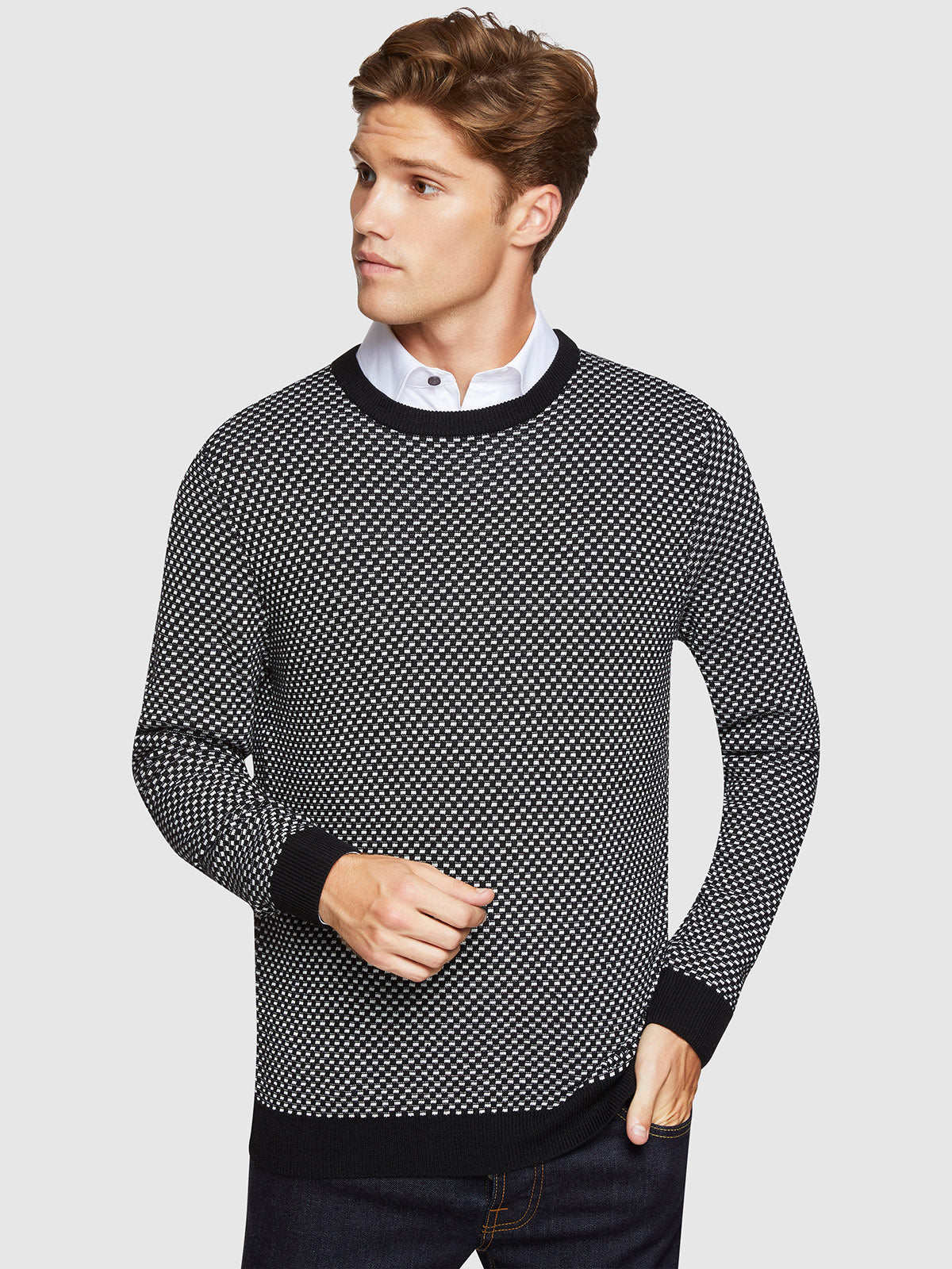 SAXON JACQUARD KNIT