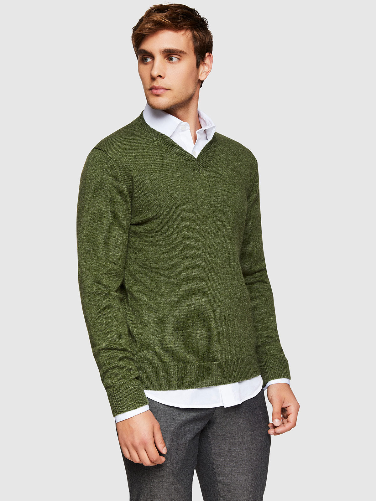 BENSON LAMBSWOOL V-NECK KNIT