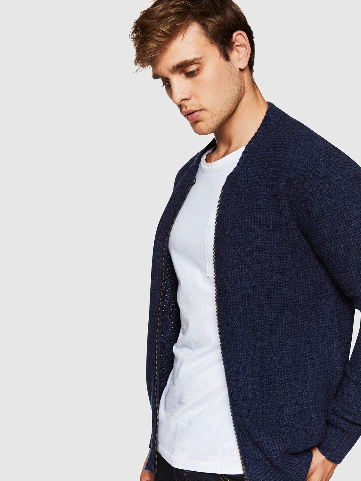 FERGUS ZIP CARDIGAN