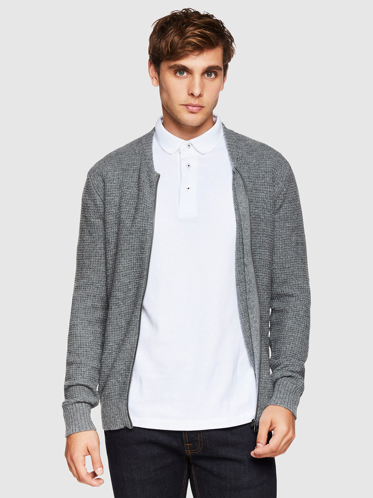 FERGUS ZIP CARDIGAN