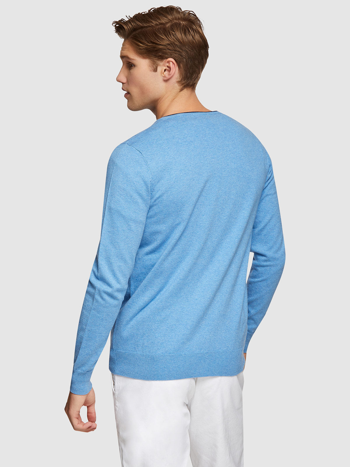 PERRY TIPPING V-NECK PULLOVER