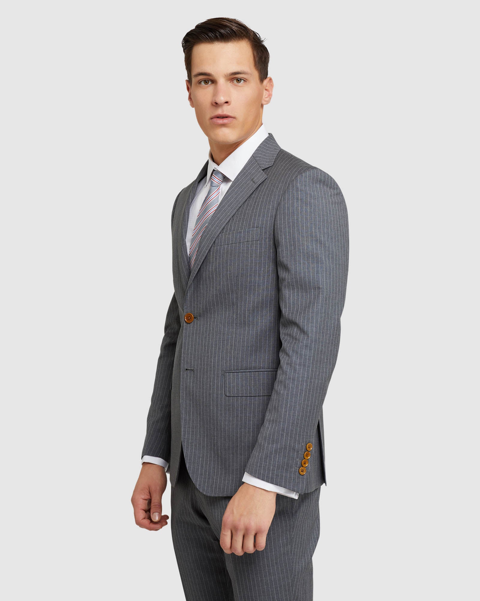 BYRON ITALIAN WOOL STRIPED JACKET