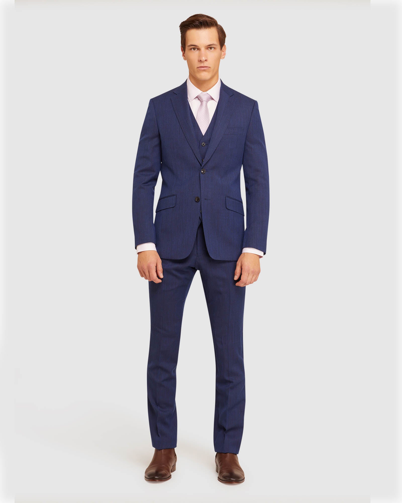 HOPKINS WOOL STRETCH SUIT TROUSERS