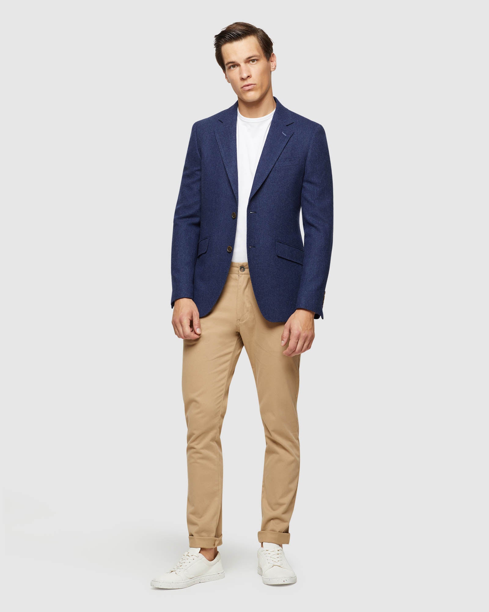 BLAKE WOOL BLEND HERRINGBONE BLAZER