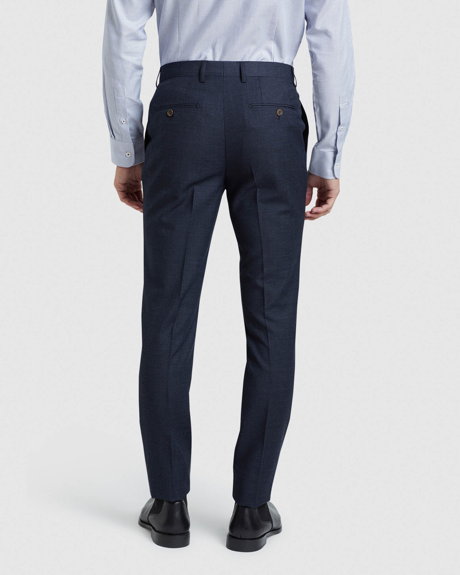 BYRON WOOL STRETCH SUIT TROUSERS