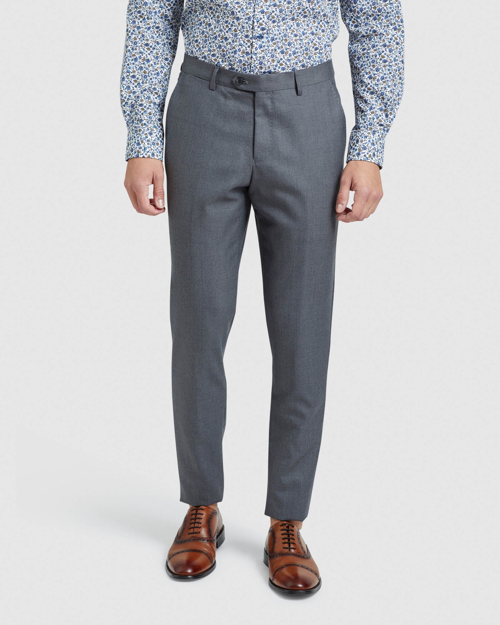 BYRON WOOL STRETCH SUIT TROUSERS