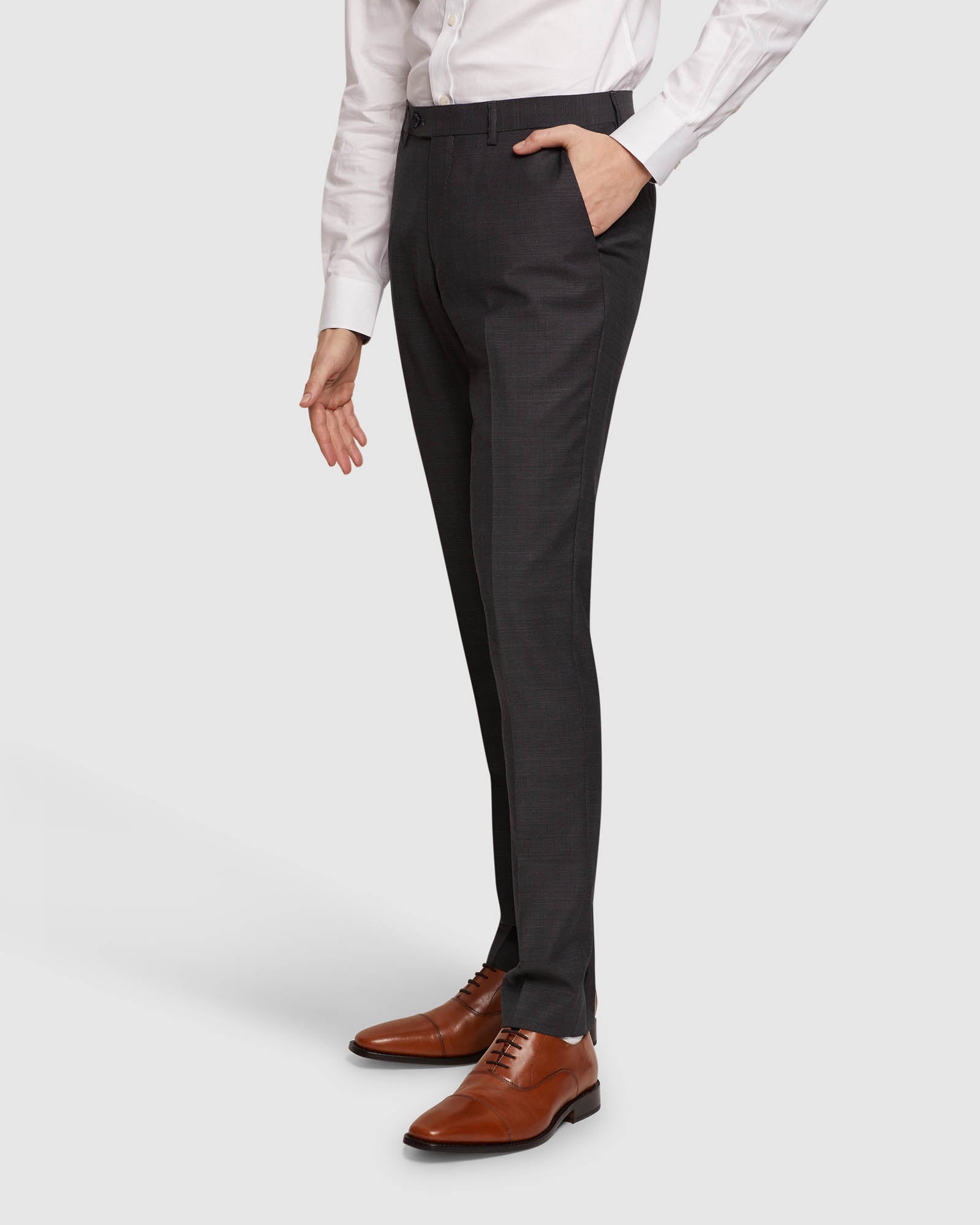 BYRON WOOL SUIT TROUSERS