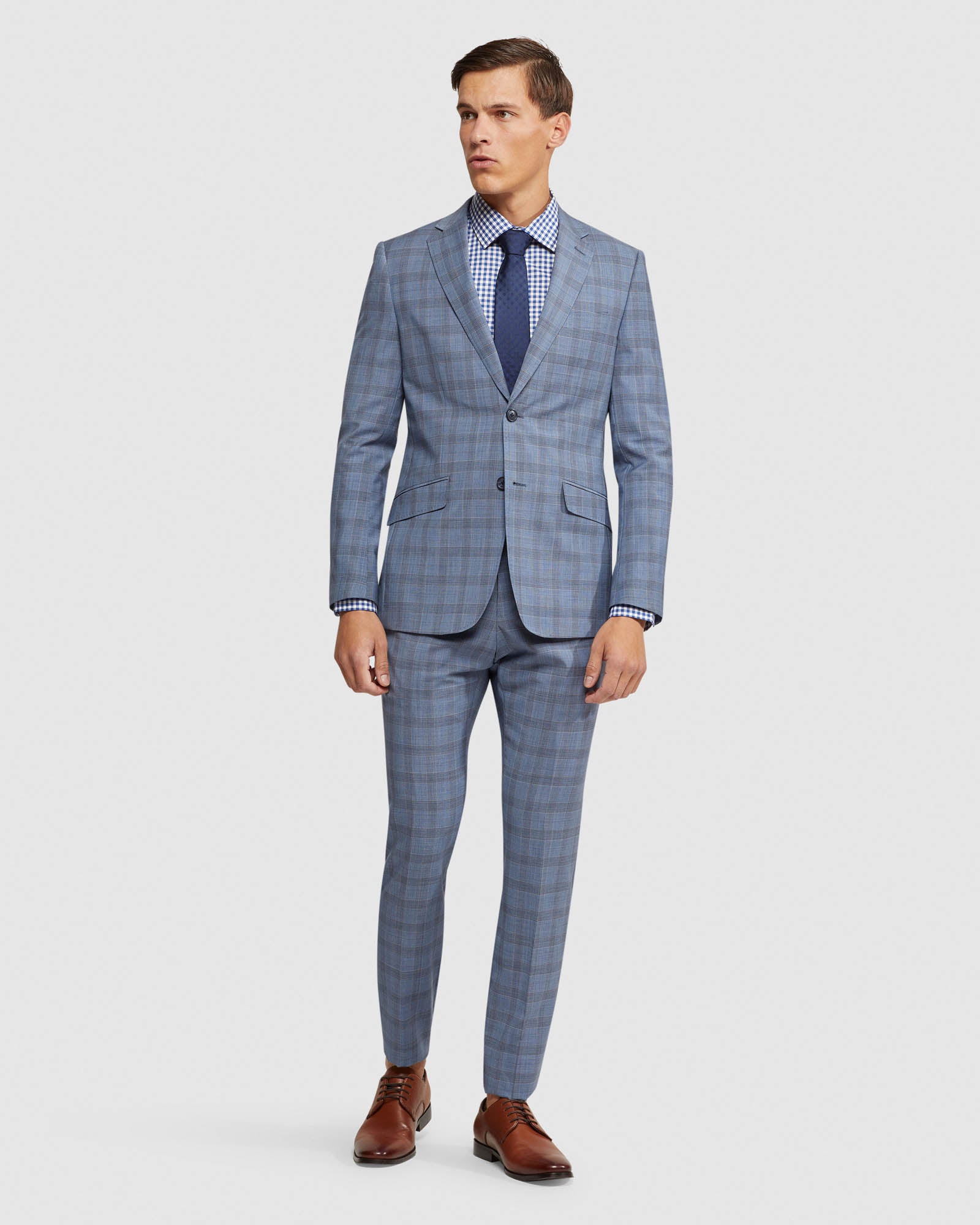 NEW HOPKINS WOOL CHECKED SUIT JACKET