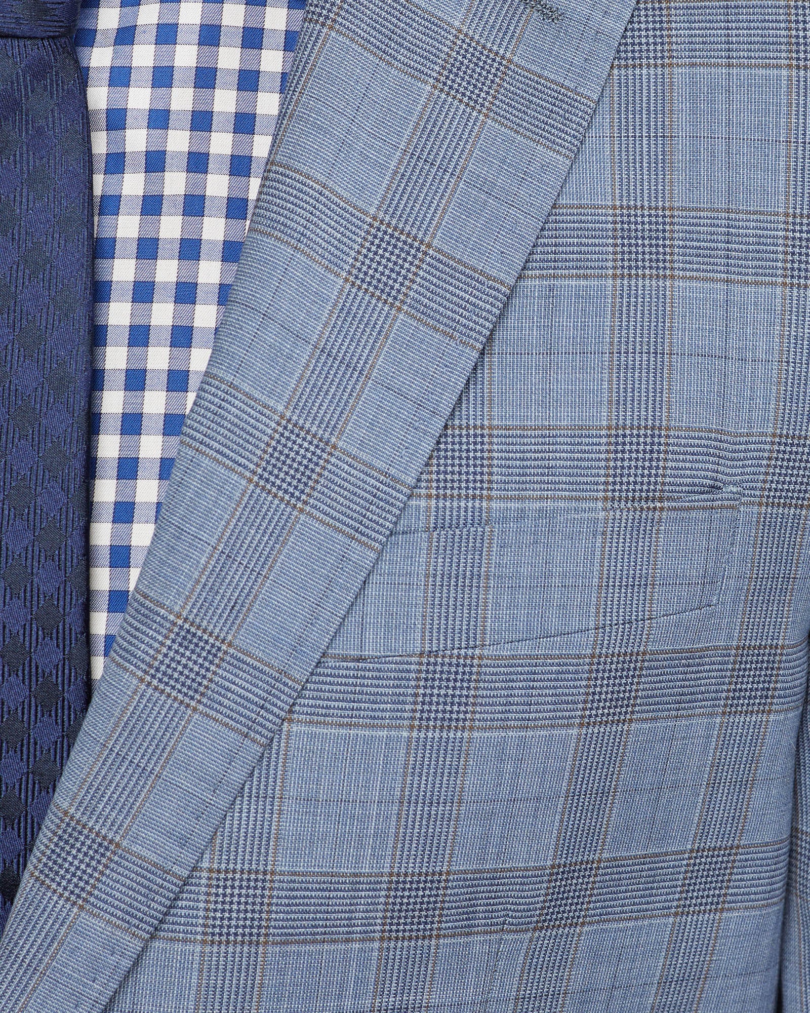 NEW HOPKINS WOOL CHECKED SUIT JACKET