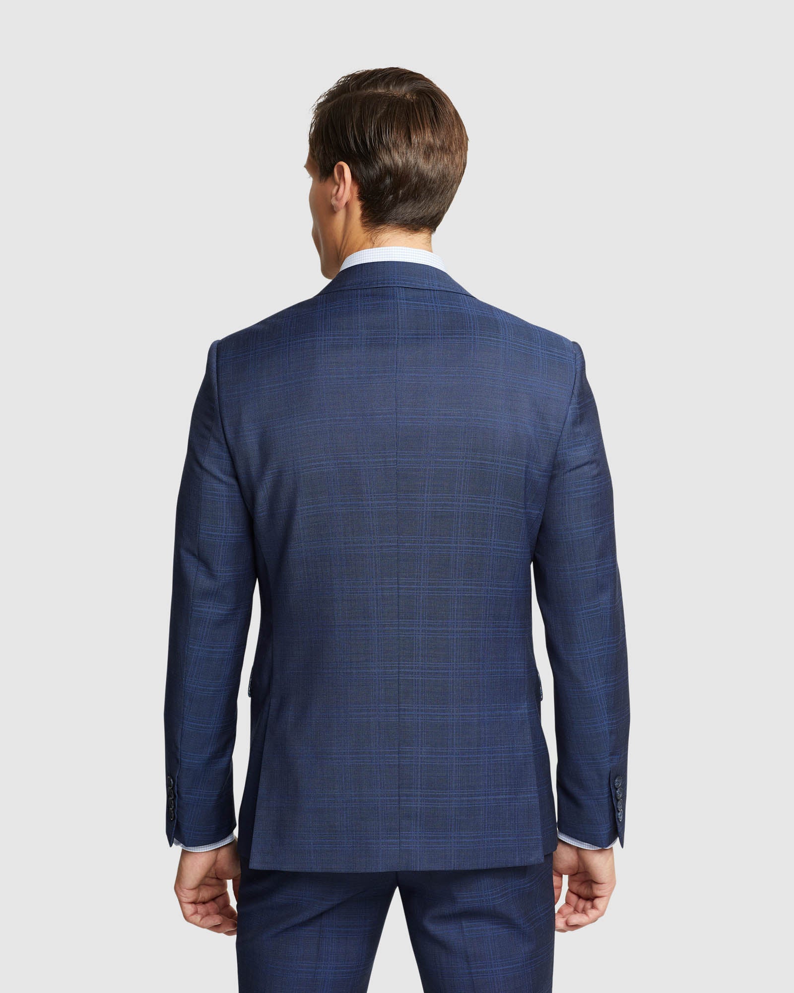 BYRON WOOL CHECKED SUIT JACKET