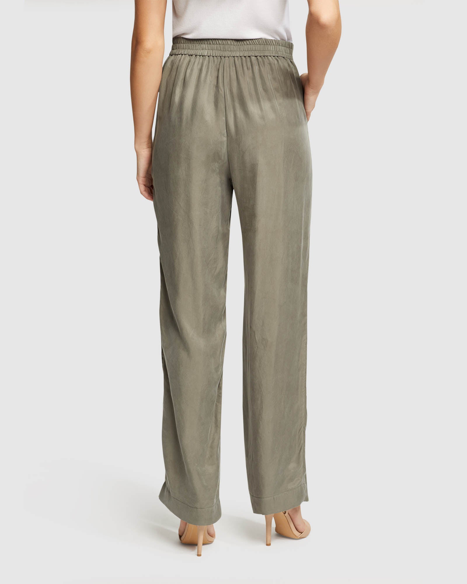 KATERINA CUPRO BLEND PANTS