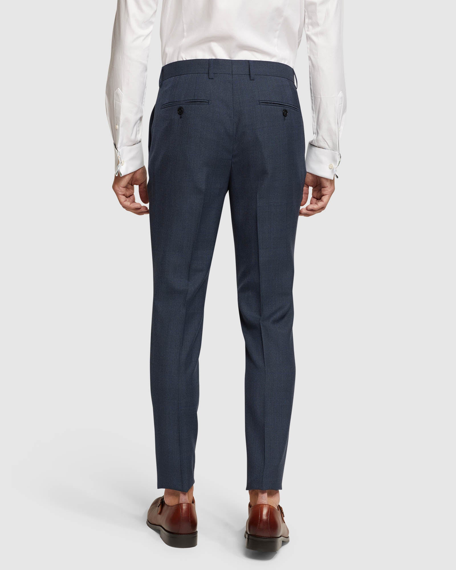 BYRON WOOL STRETCH SUIT TROUSERS