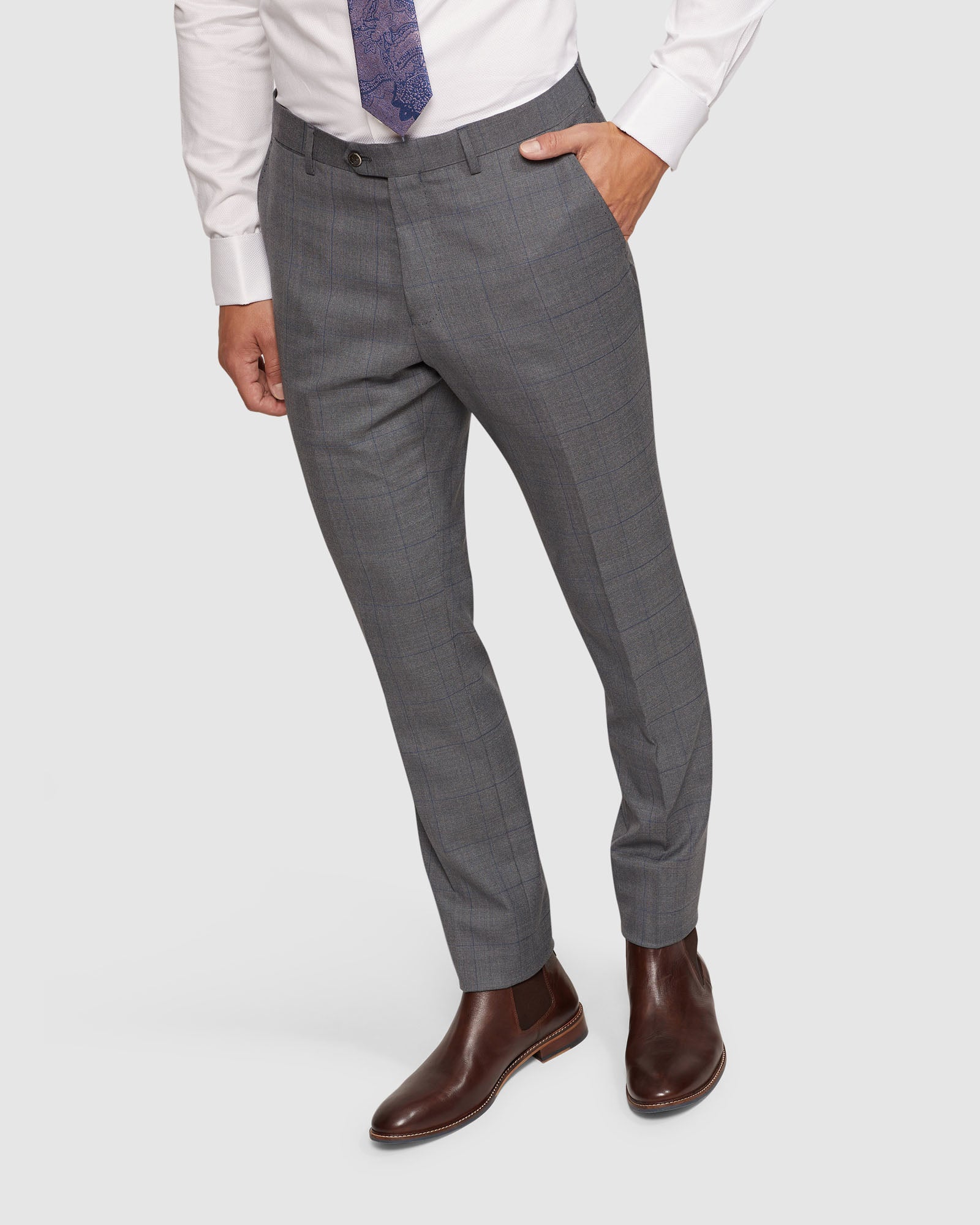 AUDEN WOOL STRETCH SUIT TROUSERS