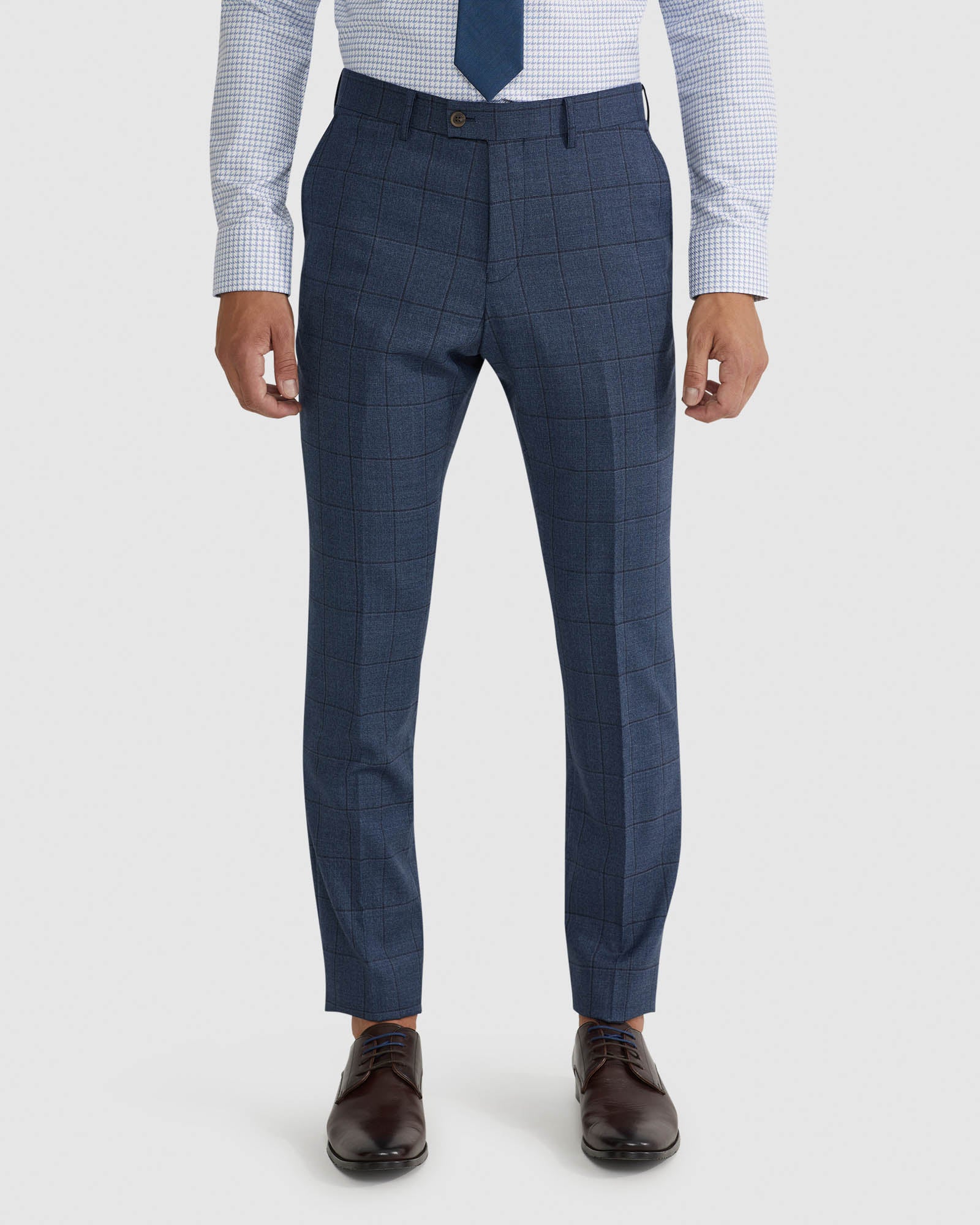 HOPKINS WOOL STRETCH SUIT TROUSERS