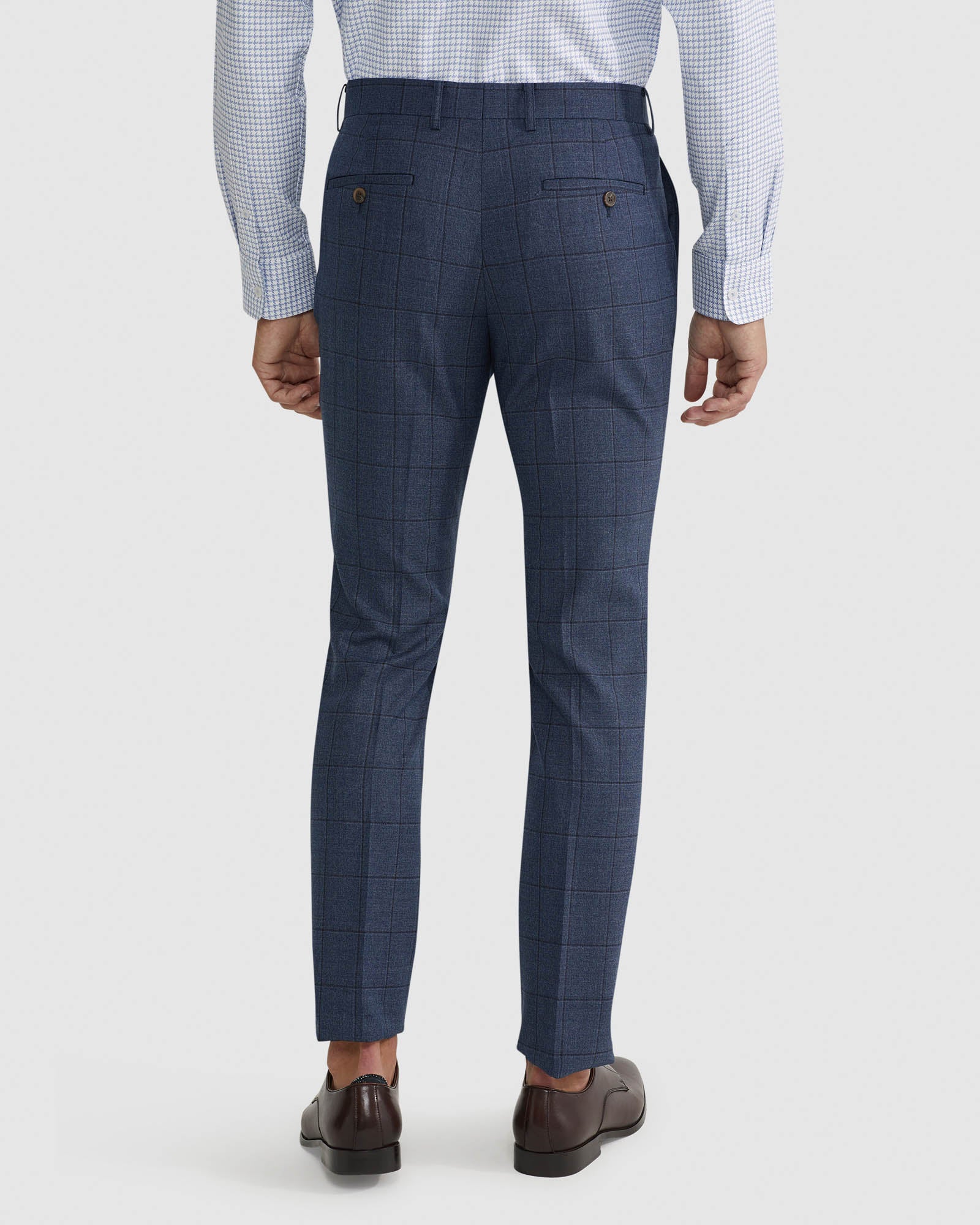 HOPKINS WOOL STRETCH SUIT TROUSERS