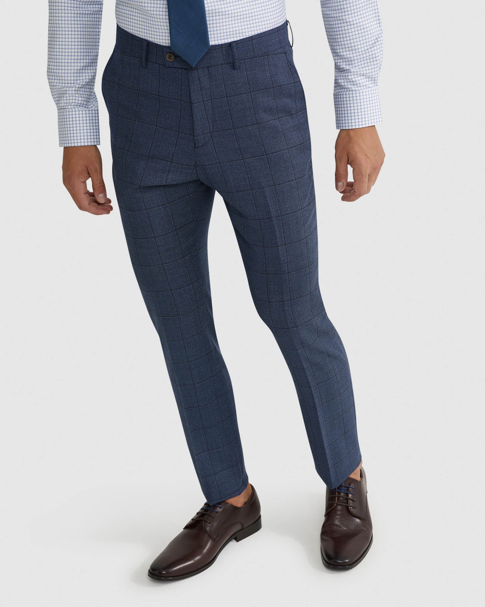 HOPKINS WOOL STRETCH SUIT TROUSERS