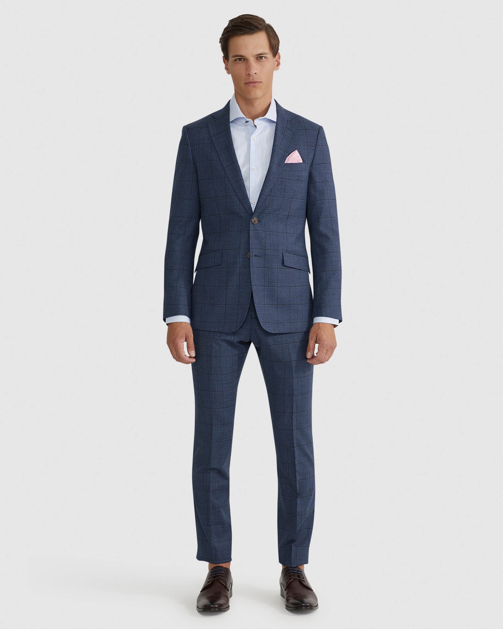 HOPKINS WOOL STRETCH SUIT TROUSERS