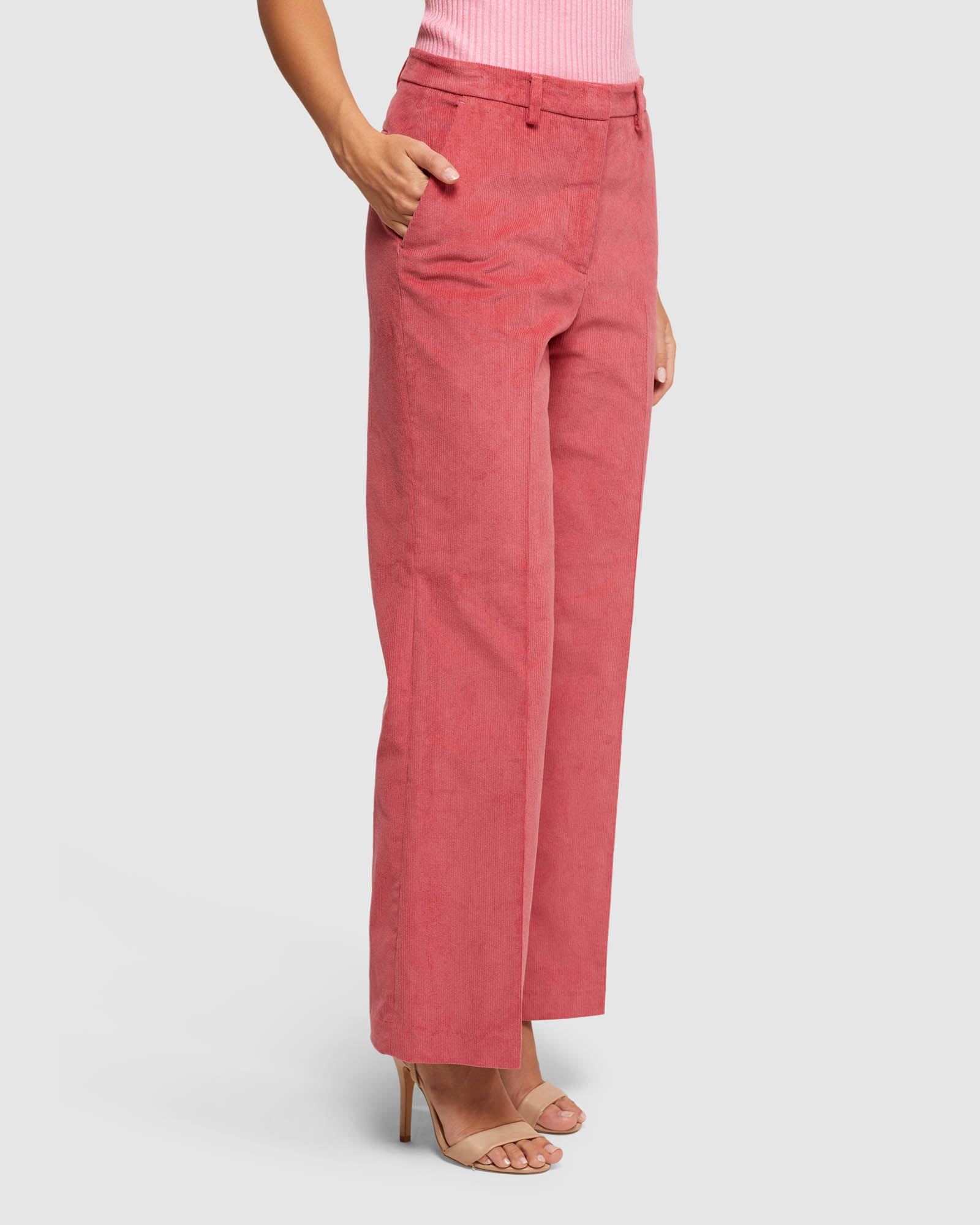 JENNIFER CORDUROY WIDE LEG TROUSERS