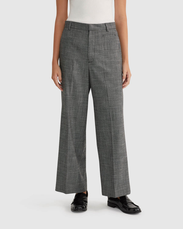 JED FASHION Women's Pinstripe High Waisted Wide Leg Woven Pants