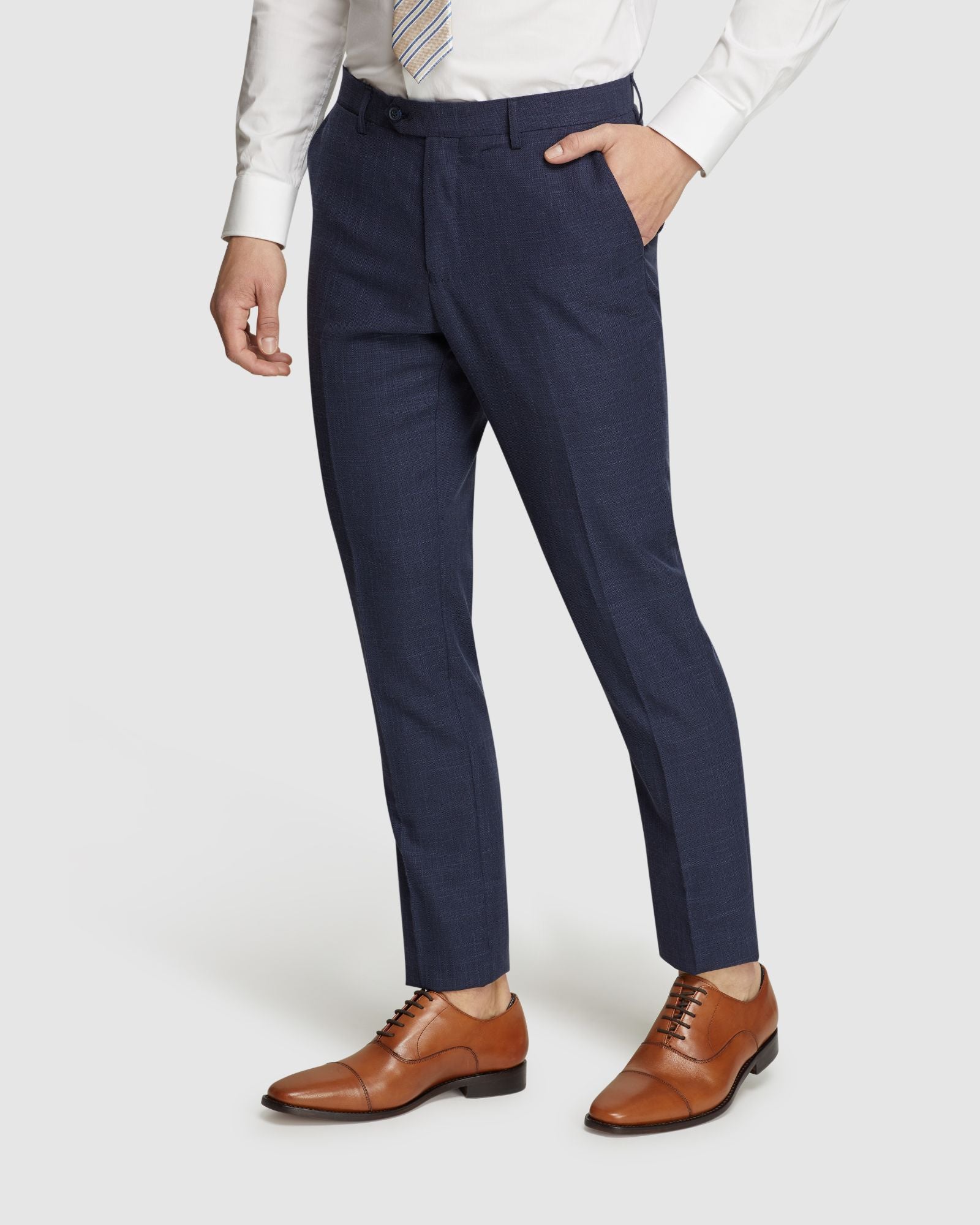 BYRON WOOL RICH SUIT TROUSERS