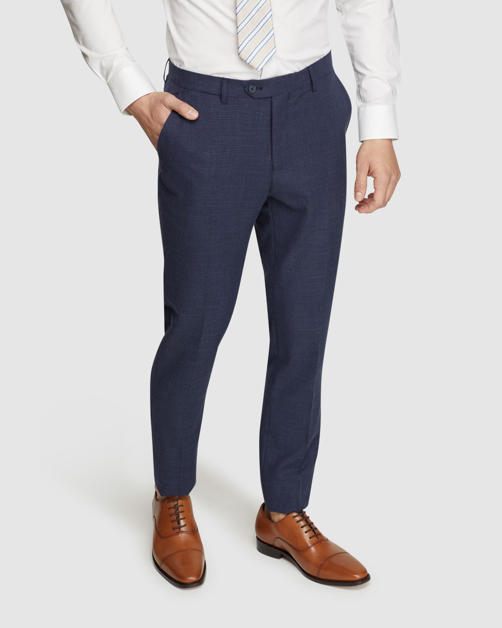 BYRON WOOL RICH SUIT TROUSERS