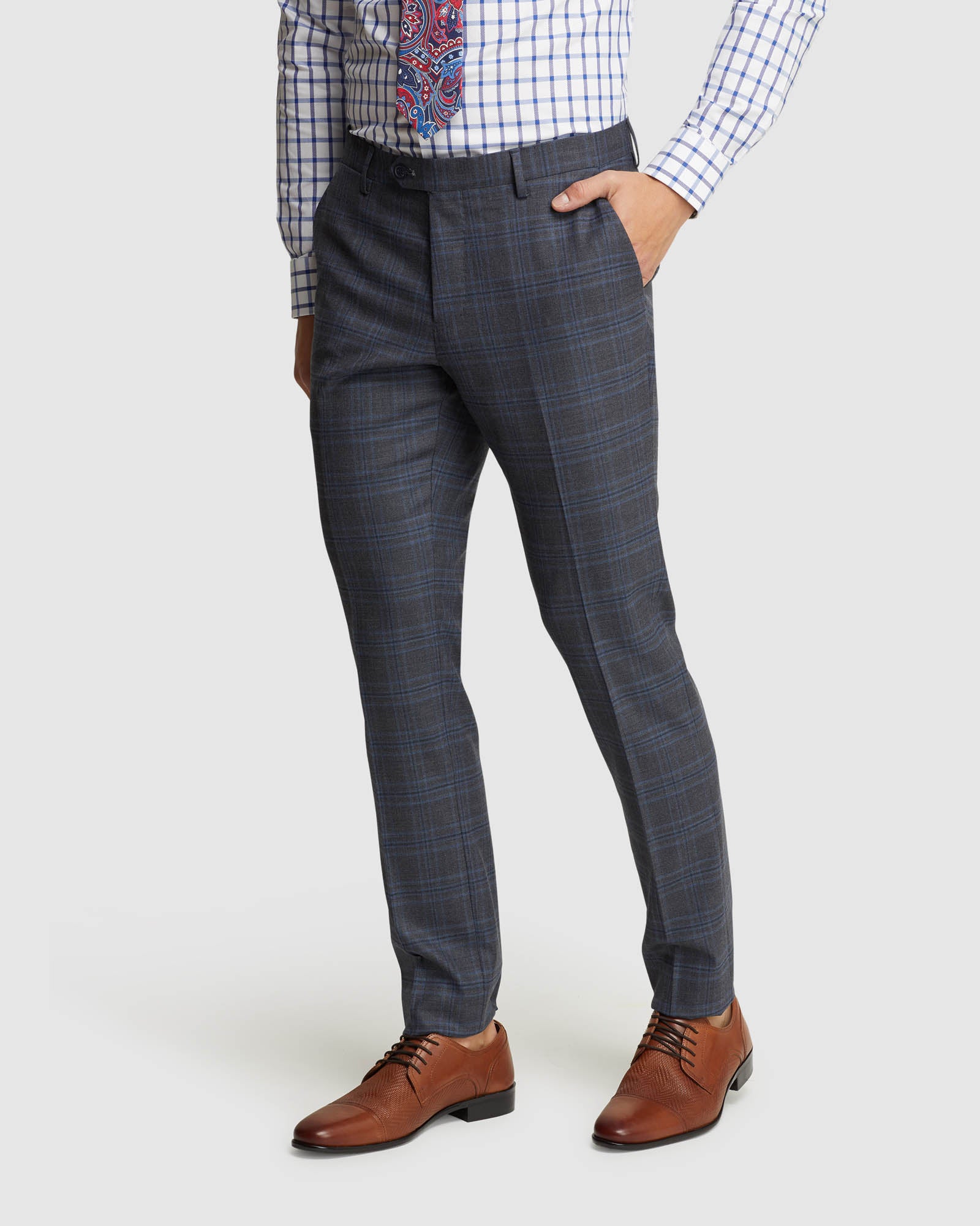 AUDEN WOOL STRETCH CCK SUIT PANTS