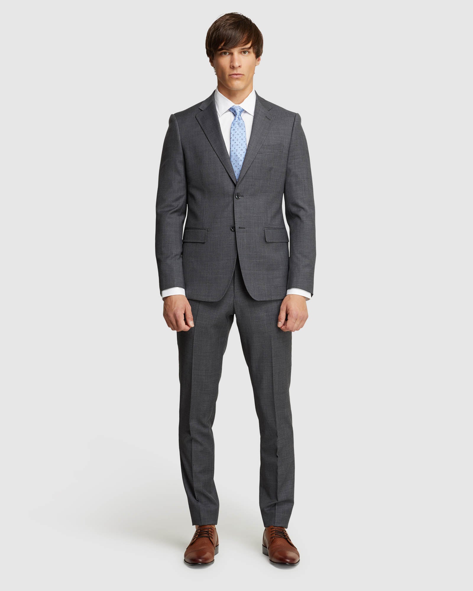 BYRON WOOL STRETCH SUIT TROUSERS