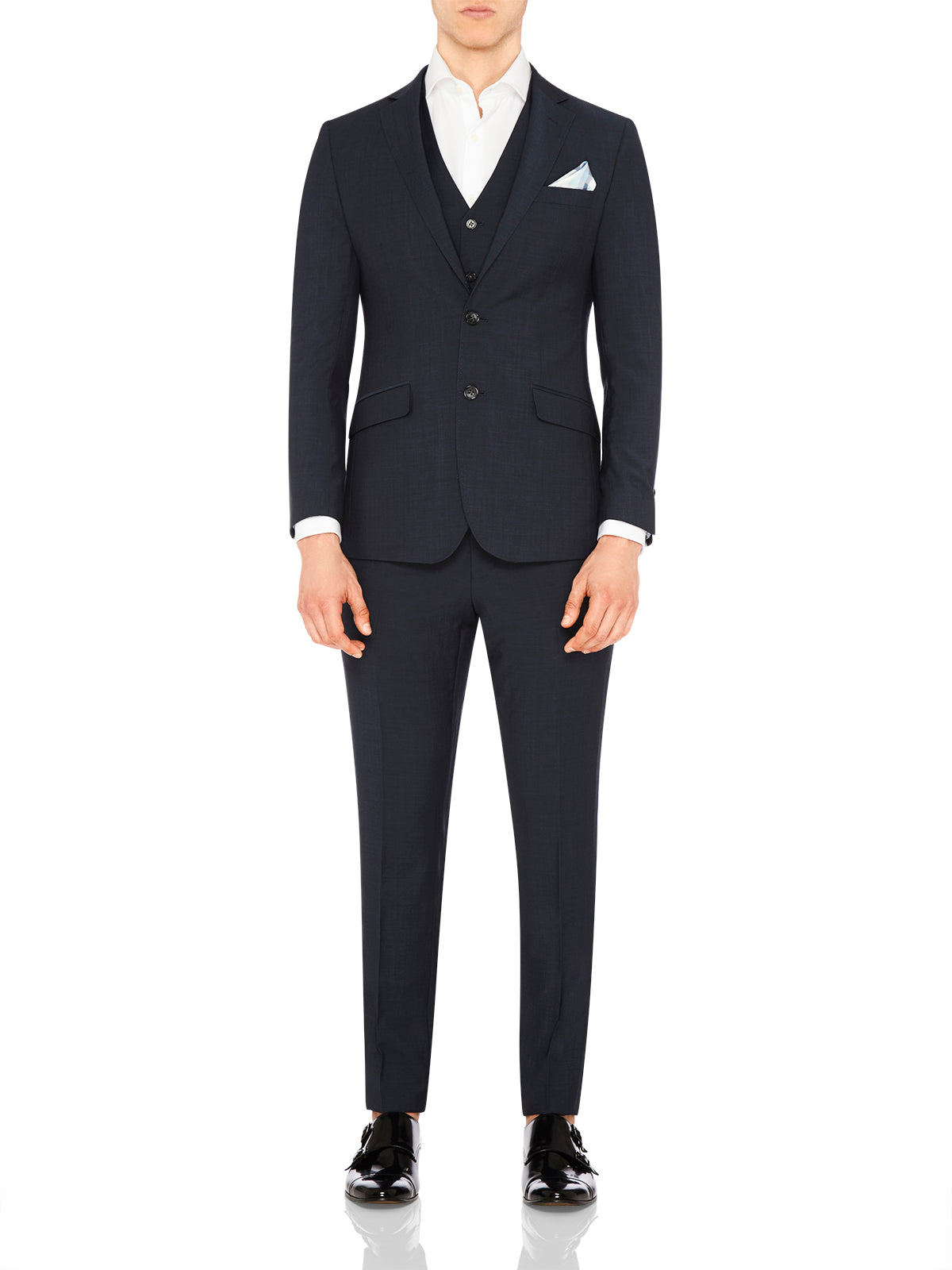 NEW HOPKINS SUIT TROUSERS GUNMTAL