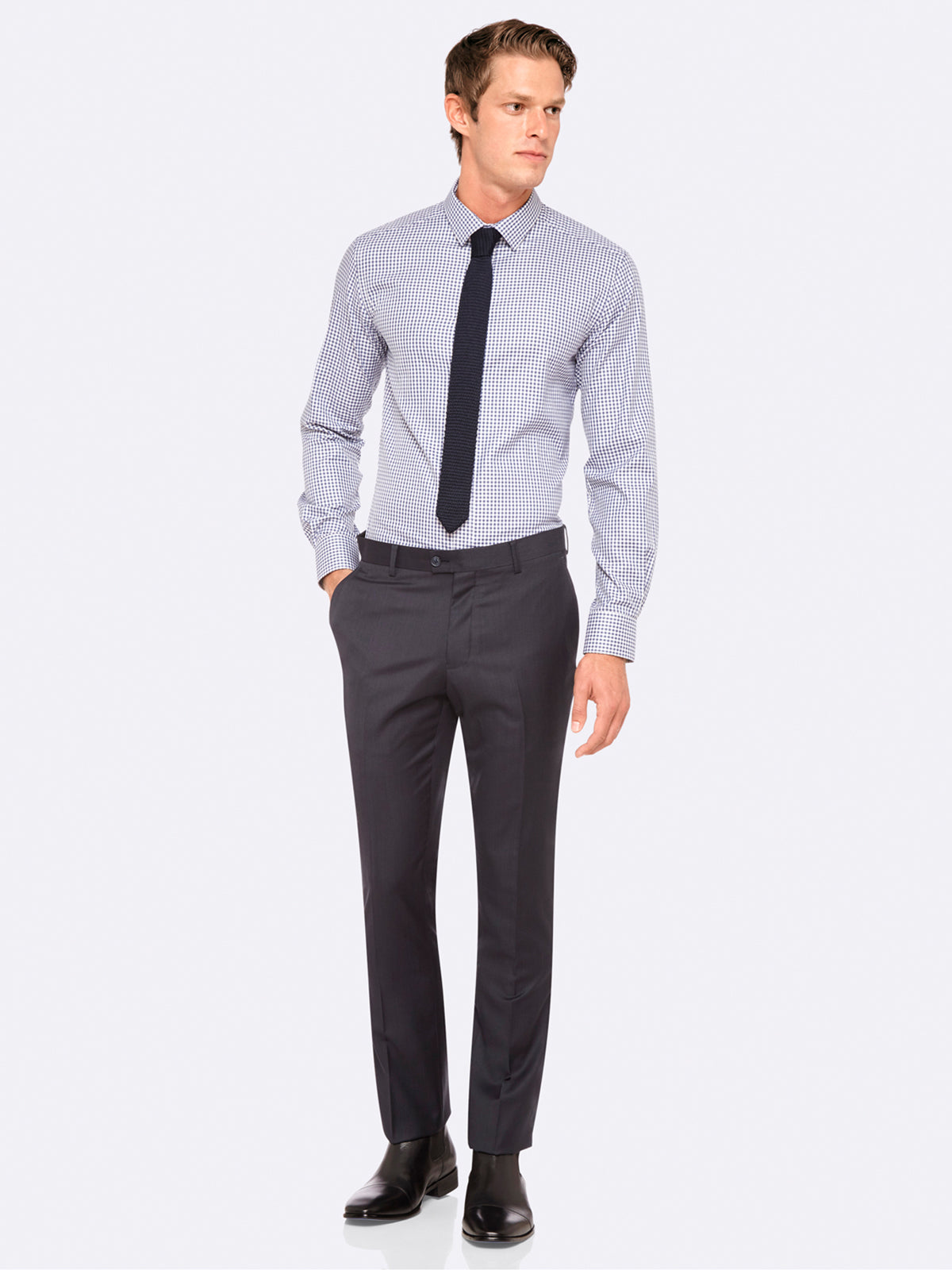 HOPKINS WOOL SUIT TROUSERS